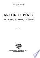 libro Antonio Pérez